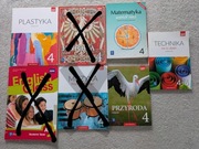 Podręczniki kl 4- przyroda, matematyka, plastyka, technika