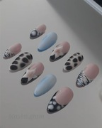 Tipsy xs migdałki summer 3d press on nails