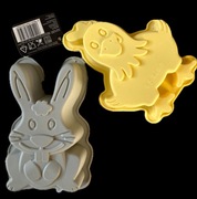 Wielkanoc - foremki silikonowe Smukee 2 szt., nowe 19 cm