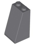 LEGO 4 x 3684 3684c skos dachówka 2x2x3 - szary ciemny