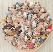 Lalka królik myszka mini handmade