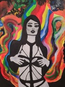 WROTA PERCEPCJI– unikalny obraz akrylowy 40x50, sygnowany