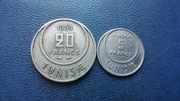 Tunezja_Protektorat francuski 5 i 20 centimes