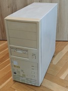 Retro obudowa Optimus HARWARD z zasilaczem 200 W + stacja dysków 1.44