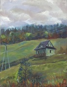 Obraz pejzaż górski 80x60