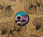 Pin Przypinka metalowy hokusai fala