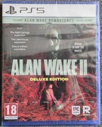 Alan Wake II 2 Deluxe Edition Edycja + 2x DLC PS5 NOWA FOLIA