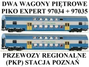 GLEDZIU PIKO 97034 + 97035 2 x WAGON PIĘTROWY PKP
