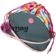 Organizer Obag MOON LIGHT różowy worek – trójkąty 2 kieszenie | OMAY