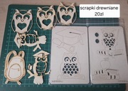 Sowy drewniane absolwent szkoła nauczyciel dekoracje