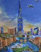 Fly Dubai obraz akrylowy na plotnie