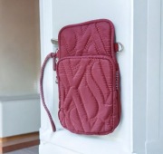 Markowa torebka sportowa mała listonoszka Skechers bordowa