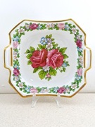 Unikat ręcznie malowana patera Tułowice Tillowitz 1928/45 r. handmalerei