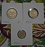 Zestaw monet groszowych 2RP rok 1923