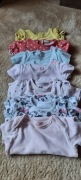 Body dziewczęce z krótkim rękawkiem r. 74, 80 h&m