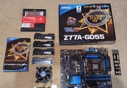 Zestaw MSI Z77a- gd55   i7 3770k   16gb DDR3 Kingston FuryX 