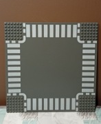 Ulica, skrzyżowanie droga szara Lego