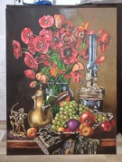 Kwiaty maki obraz olejny