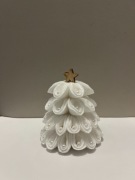 Choinka świąteczna z płatków higienicznych z perełkami 15cm