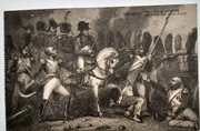 Napoleon Waterloo stara kartka