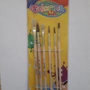 Pędzelki szkolne 5 sztuk blister Colorino