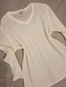 Śmietankowy sweter wełna moher Valentine roz. 40/42