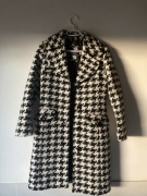 Płaszcz wełniany Andmar damski 36 pepitka