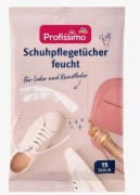 Wilgotne chusteczki do czyszczenia obuwia, 15 szt. DE