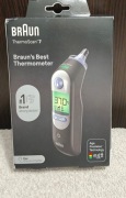 Termometr douszny Braun ThermoScan 7 IRT6520B | Czarny | Komplet, Stan Bdb