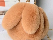 Mini pluszowa torebka na ramię królik cross body