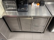 Szafka gastronomiczna nierdzewna 2 drzwi + 2 szuflady