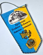 Proporczyk Sportclub Traktor Schwerin sekcja Siatkówka symbol NRD