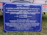 Stary szyld emaliowany. Straż graniczna. Bartoszyce