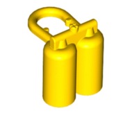 LEGO UŻYW: 3838 SPACE CITY butla z tlenem / air tanks, żółty - 1 szt.