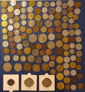 Zestaw 130 monet ze świata każda innaBelgia Grecja Niemcy Egipt Francja....