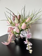 Kompozycja stroik bukiet wiosenny wielkanocny