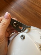 Kask biały w kwiaty ARCTICA xs