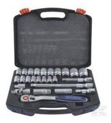 Zestaw kluczy nasadowych 1/2"  26 ele.  15006GP