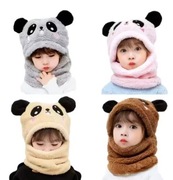 Ciepła czapka z szalikiem 2w1 dla dzieci – uroczy design, maksymalne ciepło