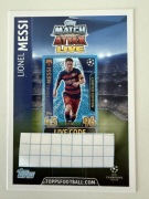 Live Code Champions League 2015/2016 Match Attax Limited Edition Messi