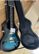 PRS SE Hollowbody II Piezo Peacock Blue gitara niebieska