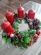 Stroik adwentowy, wianek, Boze Narodzenie 