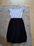 Sukieneczka czarno-biała elegancka włoska dla kobiety.