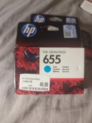 Tusz do drukarki Błękitny 655 HP oryginał (DEC 2016)