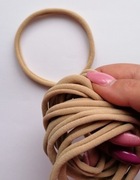 10 sztuk Gumka baza opaska handmade bezszwowa noworodek khaki