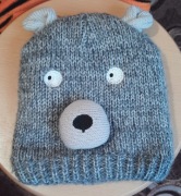 Czapka zimowa miś  dla dziecka 