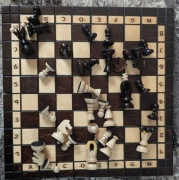  szachy drewniane 31 cm