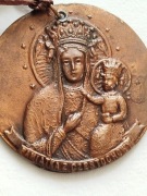 Medal,pamiątkowy ,religijny Matka Boska Częstochowska/ miedź 