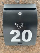 Numer na skrzynkę, Naklejka,  napis, Twój tekst, na ścianę, szybę, samochód