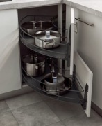 Półki cargo narożne lewe . Delinia . 86,4 x 44 x 39,5 cm.